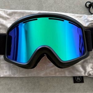 Stylish Blue and Black Ski Goggles